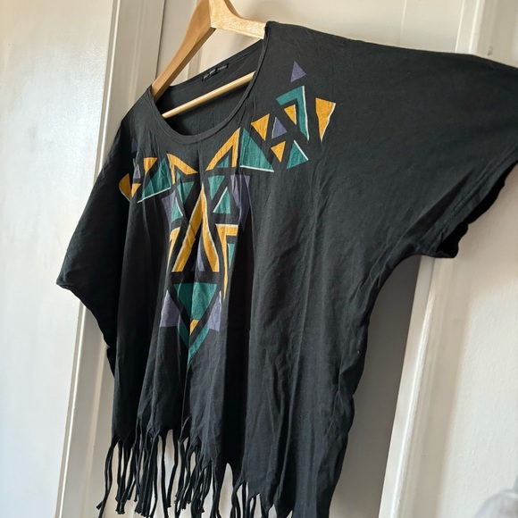 Truly Madly Deeply Black Ethnic Tee - Picture 6 of 7